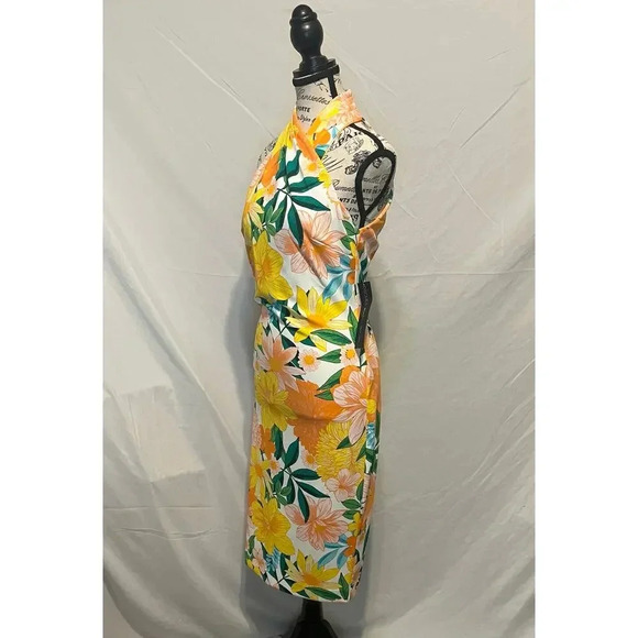 RACHEL Rachel Roy Yellow Floral Midi Dress - Picture 2 of 6